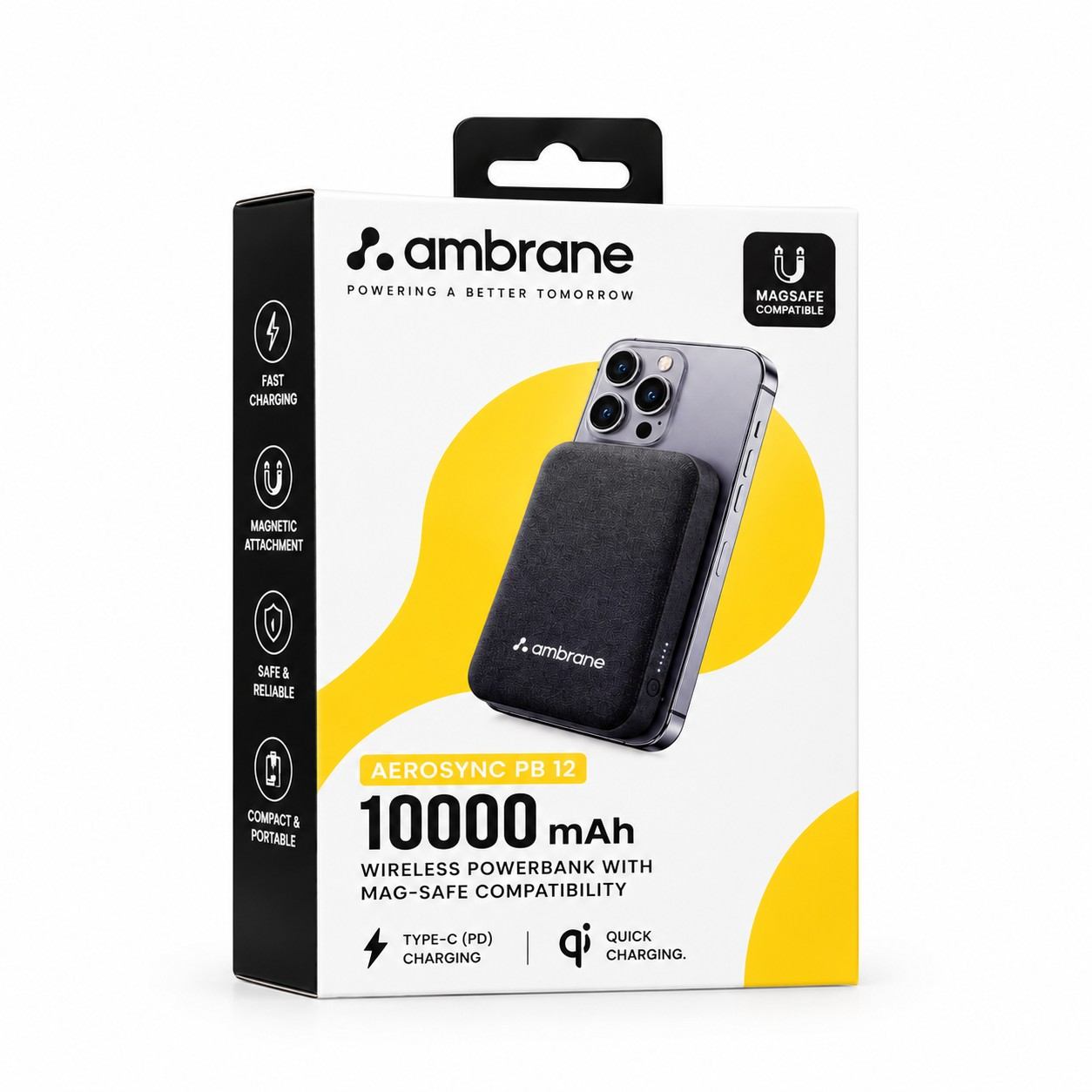 Ambrane AeroSync PB 12 10000mAh MagSafe Power Bank