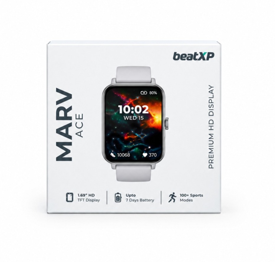BEATXP MARV ACE 1.85-INCH HD BLUETOOTH CALLING SMARTWATCH