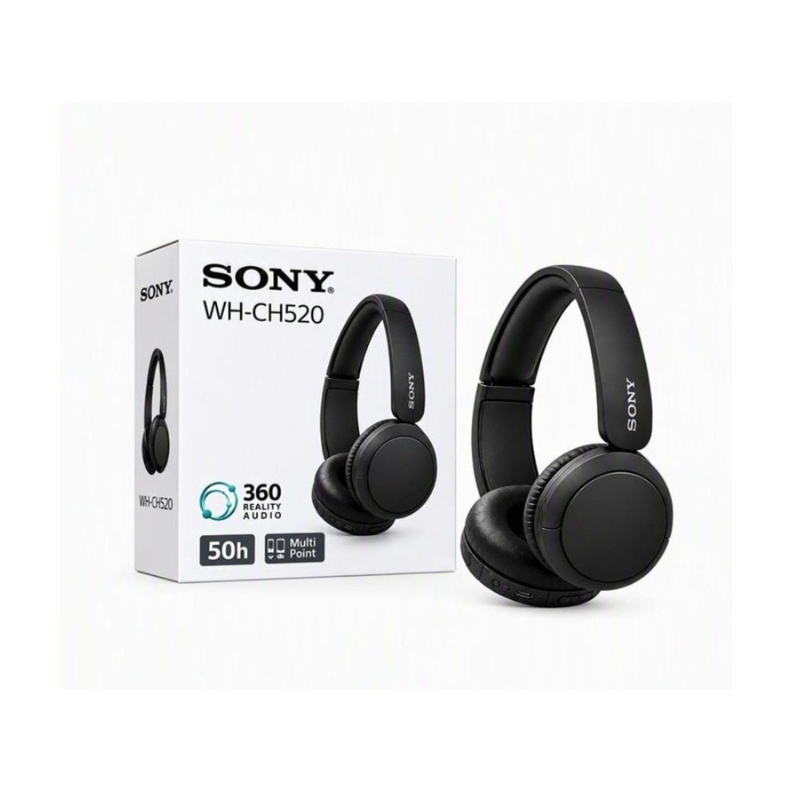 Sony WH-CH520 Wireless Headphones with Mic – Cream Beige