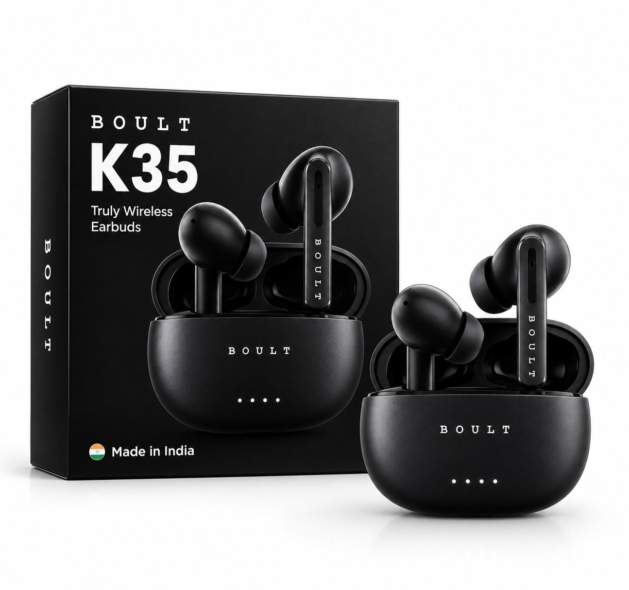 BOULT K35 TWS EARBUDS WITH CHARGING CASE 