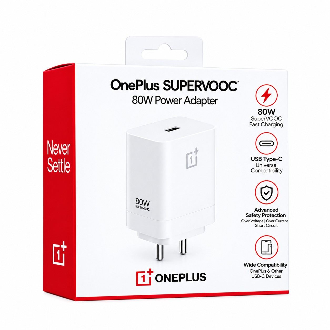 ONEPLUS SUPERVOOC 80W FAST CHARGER WITH USB TYPE-C