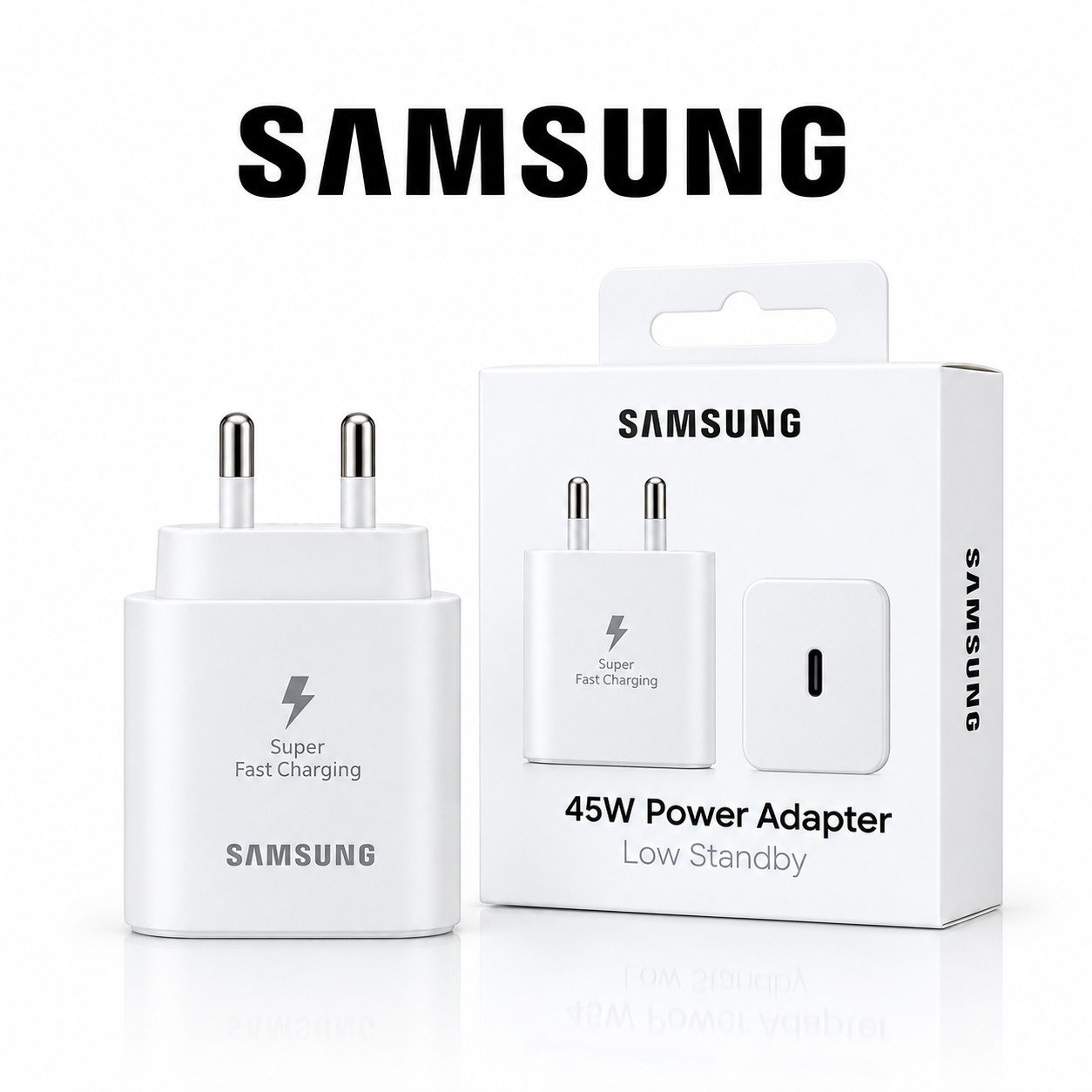 SAMSUNG 45W POWER ADAPTER WITH SUPER FAST CHARGING & USB-C