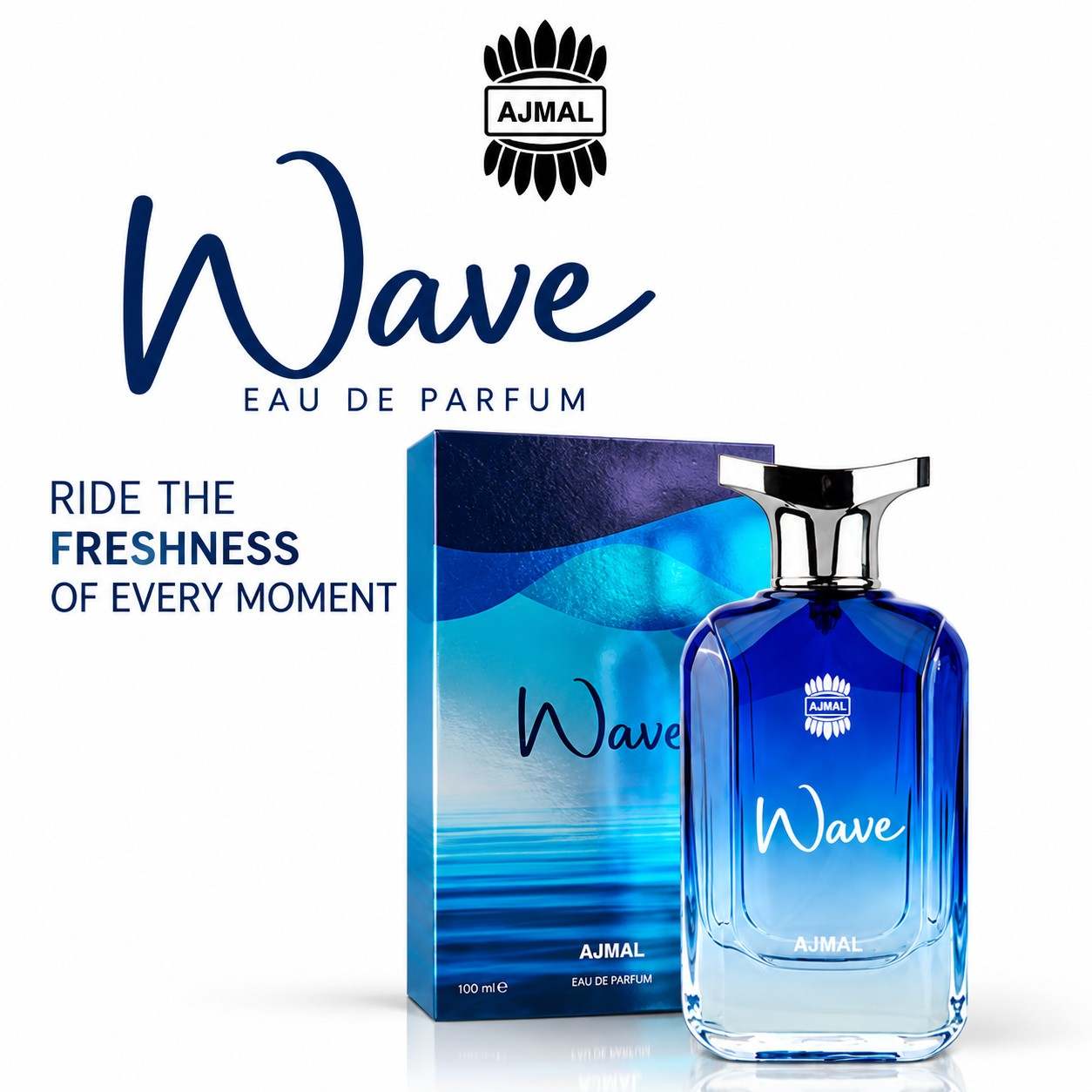 AJMAL Wave Eau de Parfum 100ml for Men – Fresh Aquatic Oceanic Fragrance