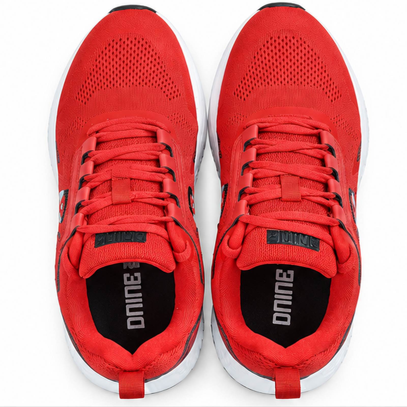 DNINE Warrior-1 Bowling Spike Cricket Shoes – Red/White ( UK8 )