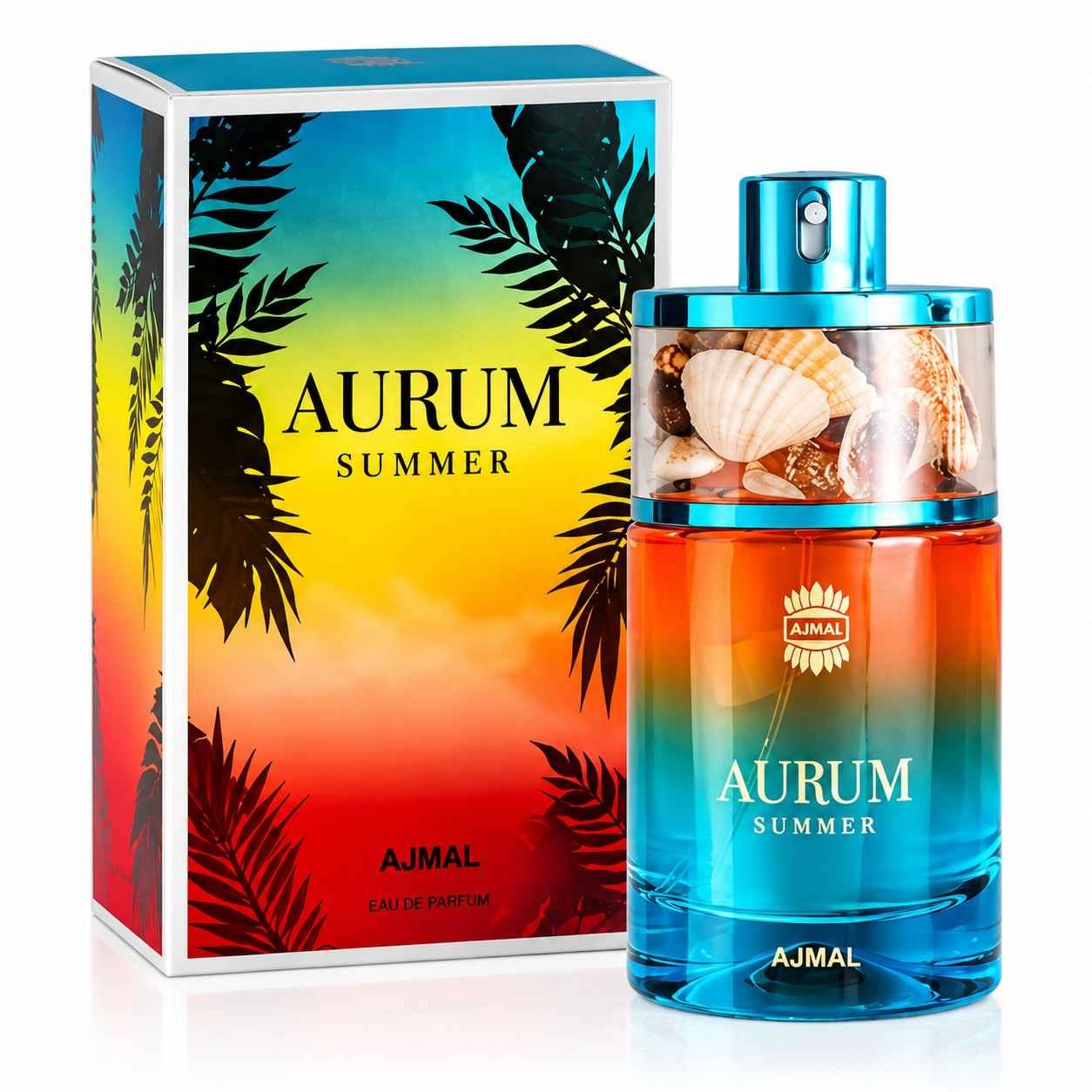 Ajmal Aurum Summer Eau de Parfum 75ml – Unisex Fruity Floral Fragrance