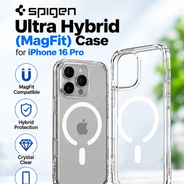 Spigen Ultra Hybrid T MagFit Case for iPhone 16 Pro