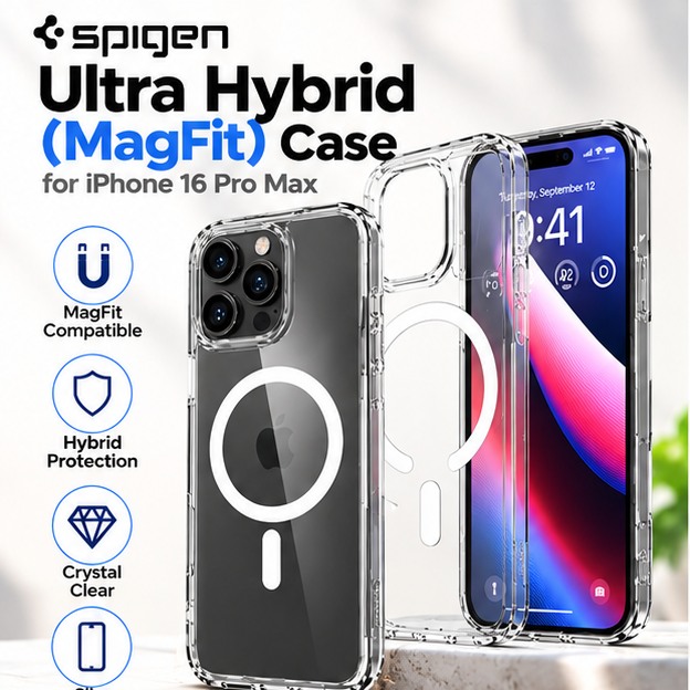 Spigen Ultra Hybrid T MagFit Case for iPhone 16 Pro Max
